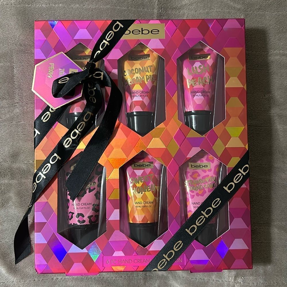 bebe 6 pc Hand Cream Collection Gift Pack for Her